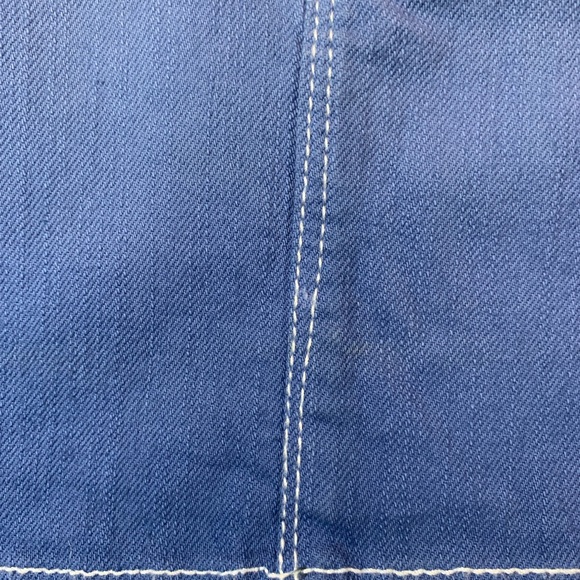 Vintage Y2K Celebrity Pink blue ombré denim mini skirt sz 13 - Picture 4 of 7